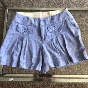 🖤ANTHROPOLOGY 💯% LINEN DENIM SHORT